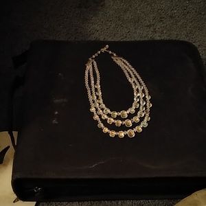 Crystal beaded necklace